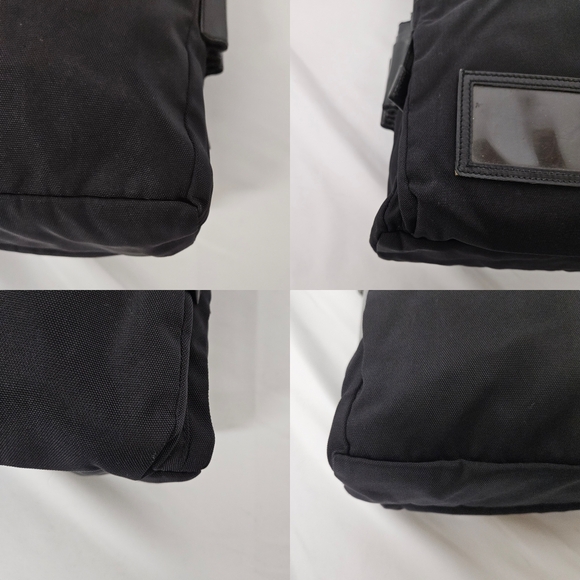 Gucci Crossbody Messenger Bag In Black Nylon And Leather With Silver Accents - Picture 9 of 15